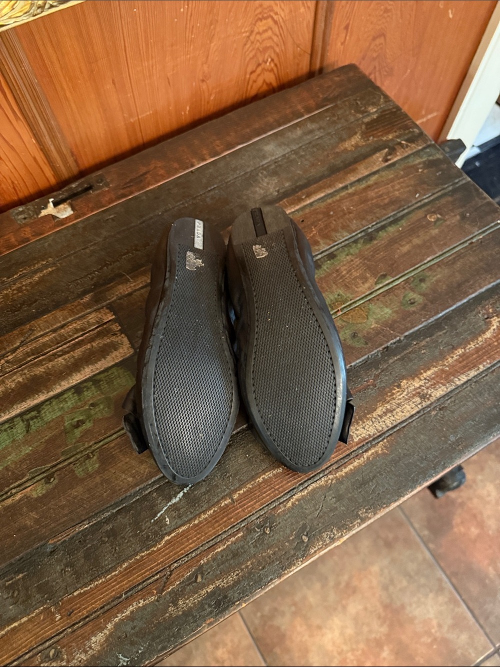 Prada Black Leather Bow Ballet Flats - Picture 5 of 9